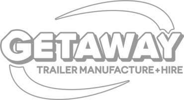 grey getaway trailers logo